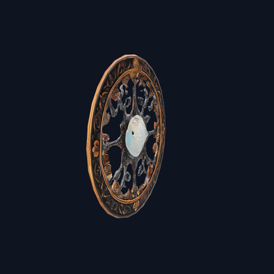 Ornate Bronze Medallion model pack